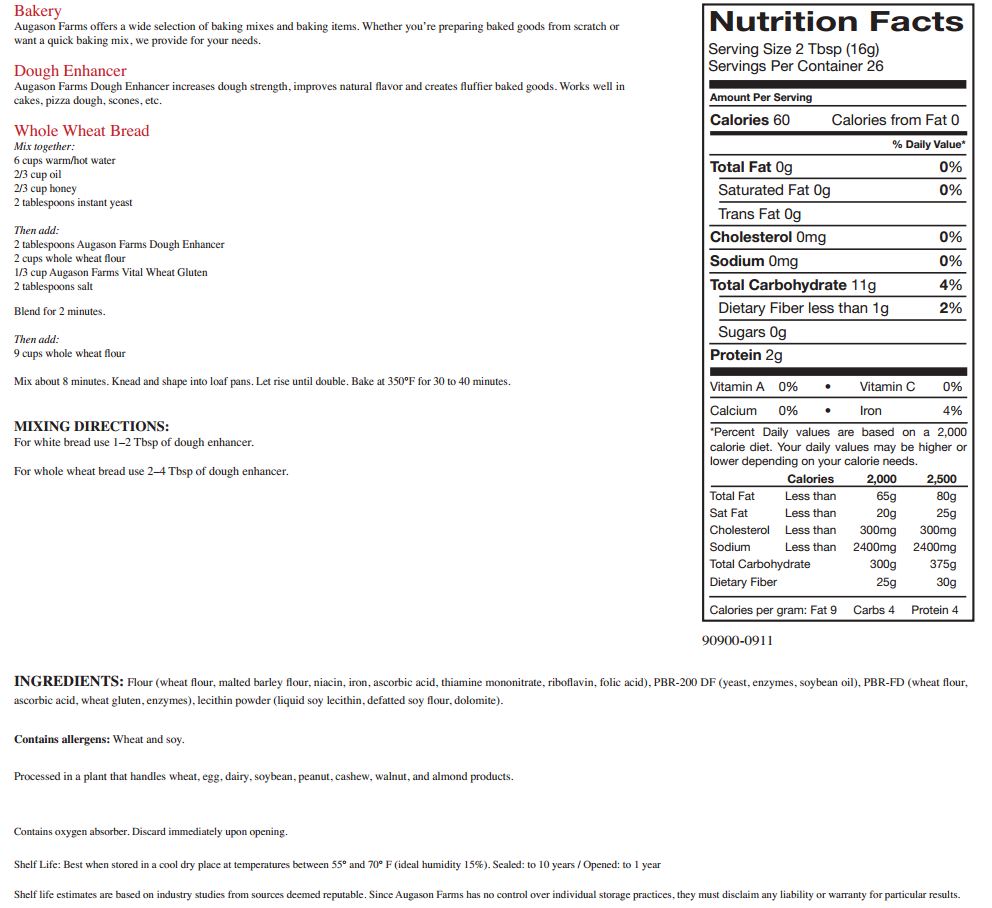 Augason Farms Dough Enhancer Everyday Sized Can